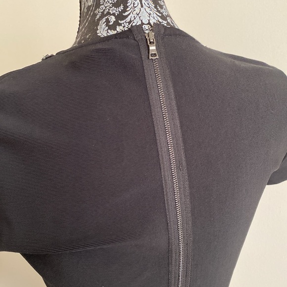 BCBGMAXAZRIA Kaylen Beaded Embellished Cutout Mini Dress Women’s Size M - Picture 5 of 8